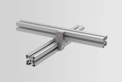 Transverse-Fastening Set 8, right, white aluminium, similar to RAL 9006