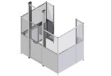 Machine enclosure with modular lifting doors - Article EX-01016