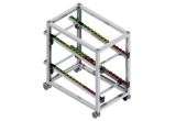 Shelf trolley with roller conveyor - Article EX-01042