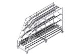 Material provisioning rack on castors - Article EX-01051