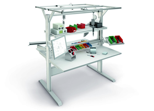 Double assembly work bench - Article EX-01056
