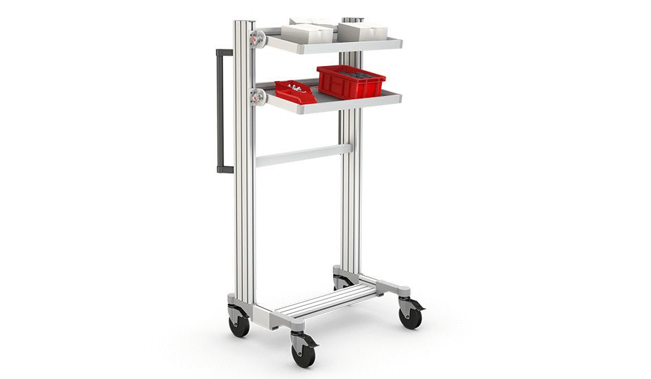 Trolley for rear loading of work benches - EX-01097