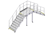 Passerelle composée de deux escaliers et d'une plateforme - Article EX-01103