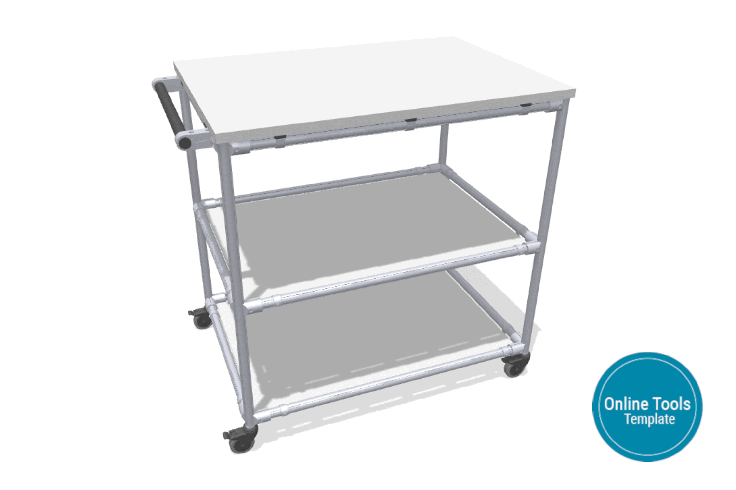 Lightweight assembly trolley