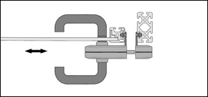 Sistema per serratura 6-8 per porta