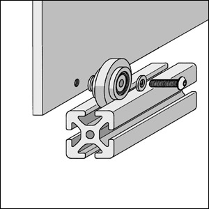 In-groove roller elements