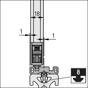 Corner-Fastening Set Clamp-Profile 8 32x18