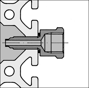 Pneumatic Connector 8 G1/4, bright zinc-plated