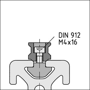 Kugelumlaufführung-Schiene PS 4-15