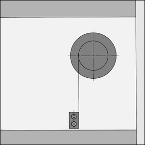 Sliding-Door Guide Profile 8 40x20, Top, natural