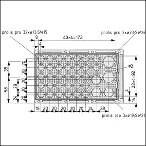 Víko skříňky s elektronikou