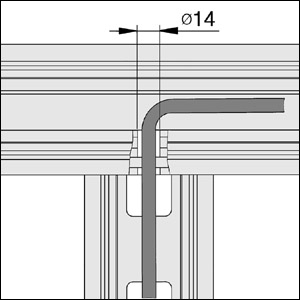 Profilé vertical 8 80x40