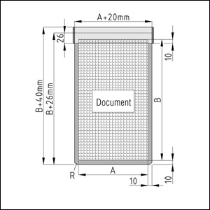 Document Holder 8 Lid Profile, natural
