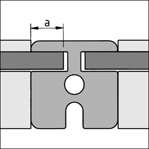 Clamp-Profile Cross Connector