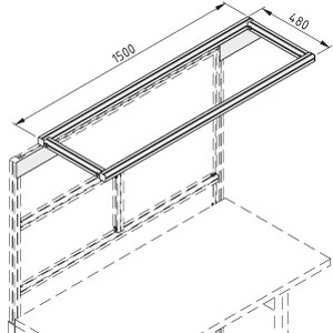 Table Overhang F 1500