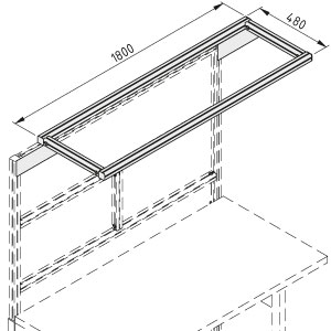 Table Overhang F 1800