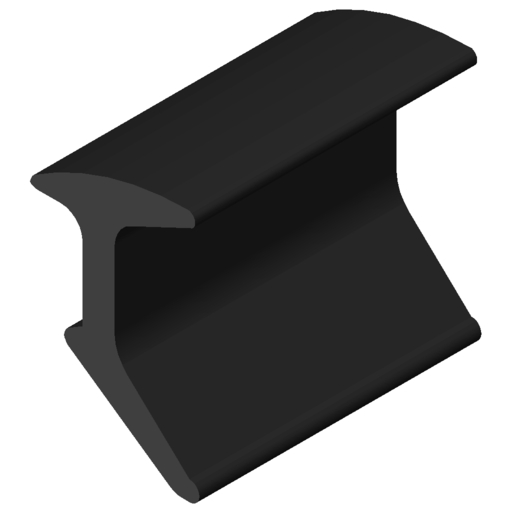 Profil uszczelkowy 12 6-8mm, kolor czarny