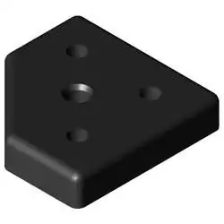 Base Plate 8 80x80-45°, M12, black