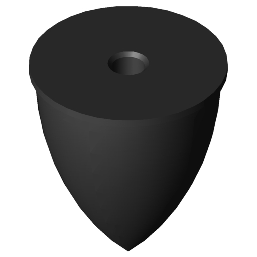 Parabel-Feder M10 D50x58, schwarz