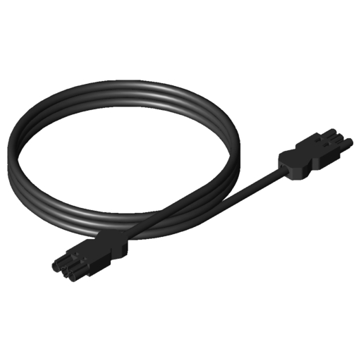 Extension Cable, Socket / Plug, black
