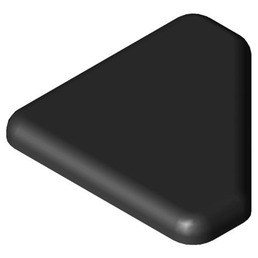 Cap 6 30x30-45°, black