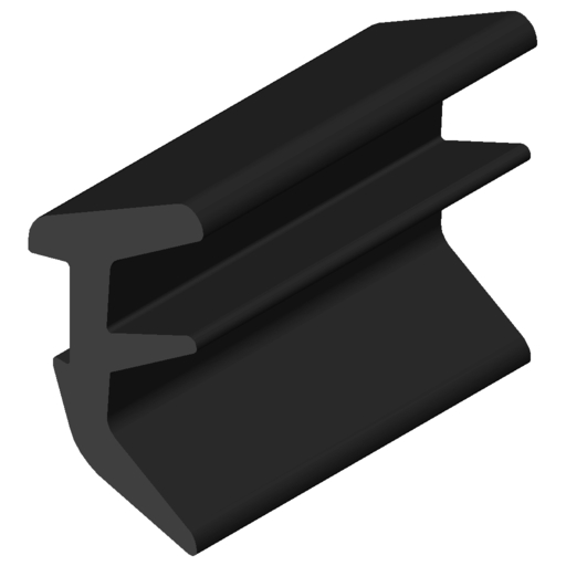 Profil uszczelkowy 8 2-4mm, kolor czarny