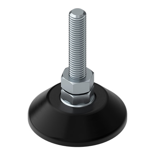 Knuckle Foot D60, M10x75, black