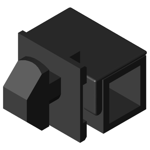 Klemm-Multiblock 6 PA, schwarz
