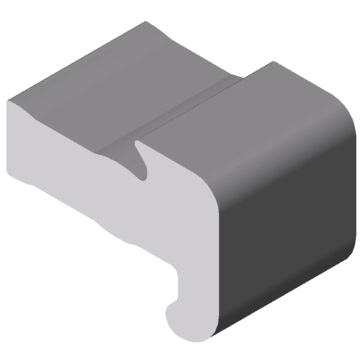 Profil ustalający szyny prowadnicy z łożyskiem kulkowym PS 4-25, kolor naturalny