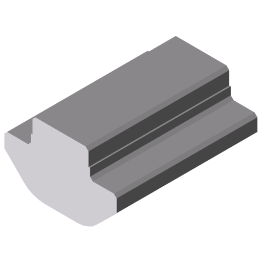 Groove Profile 8 St, bright zinc-plated