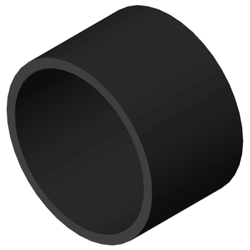 Rura D32 PVC, kolor czarny