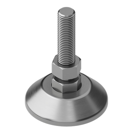 Knuckle Foot D80, M16x100, stainless