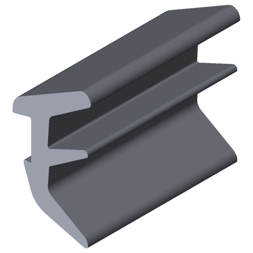 Guarnizione per intelaiatura 8 2-4mm, grigio simile a RAL 7040