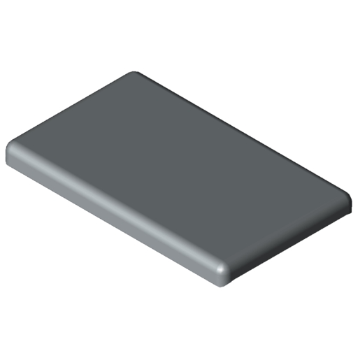 Cap for Corner-Fastener 8 32x18, grey similar to RAL 7042