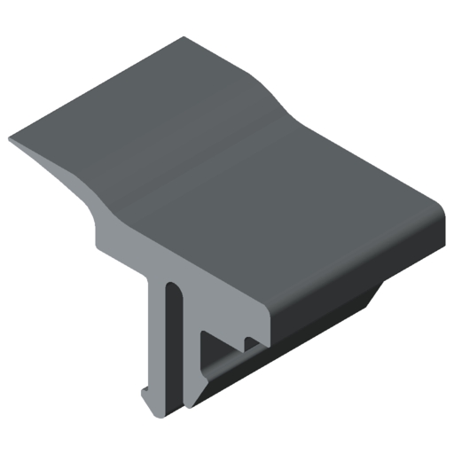 Panel-Clamping Strip 8 2-4mm, grey similar to RAL 7042