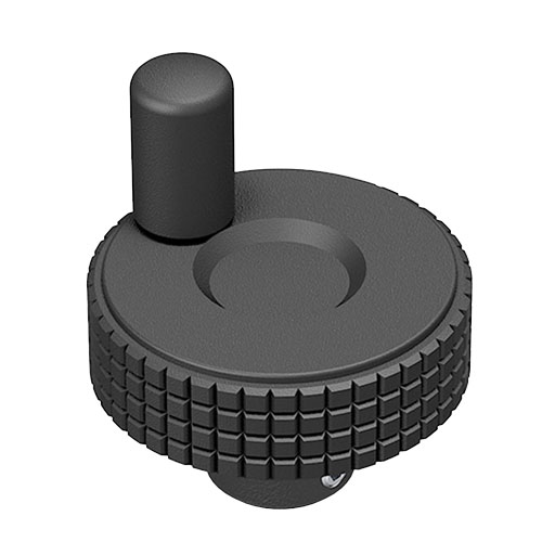 Positioning Set 8 40 Handwheel D50, black