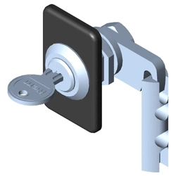 Locking System 8, Cylinder Lock with escutcheon, right-hand application