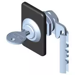 Locking System 6, Cylinder Lock with escutcheon, right-hand application