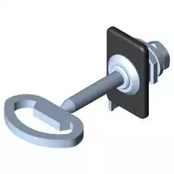 Locking System 6, Double-Beard Lock with escutcheon, left-hand application