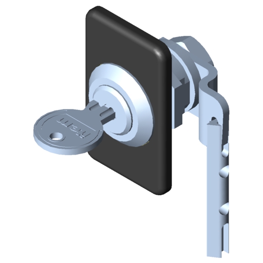 Locking System 5, Cylinder Lock with escutcheon, right-hand application