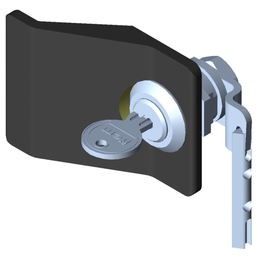 Locking System 5, Cylinder Lock with grip, right-hand application