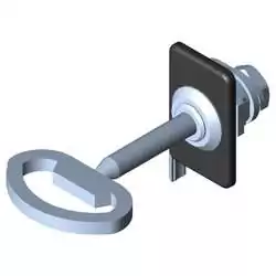 Locking System 5, Double-Beard Lock with escutcheon, left-hand application