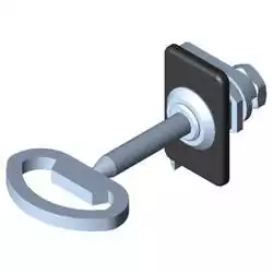 Locking System 8, Double-Beard Lock with escutcheon, left-hand application