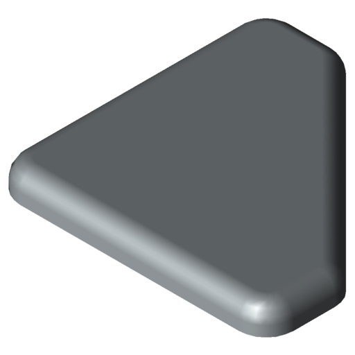 Cap 8 40x40-45°, grey similar to RAL 7042