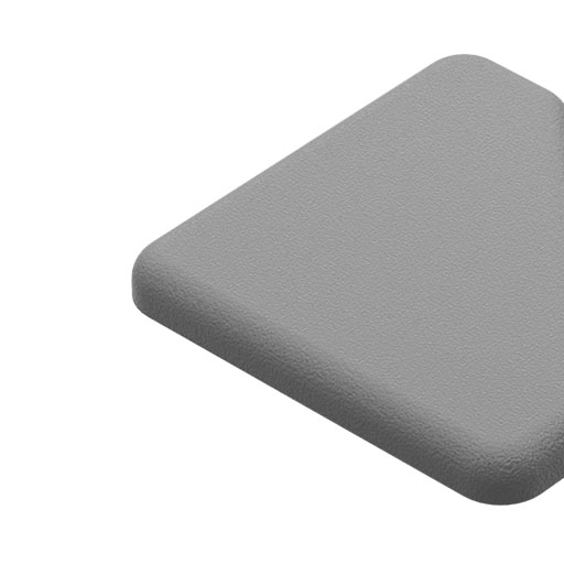 Cap 8 40x40-45°, grey similar to RAL 7042