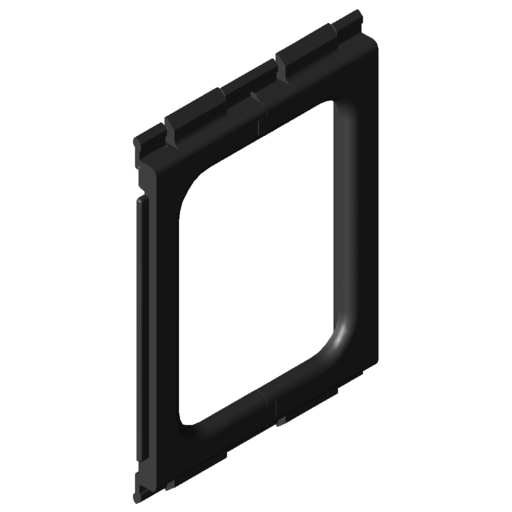 Cable Entry Protector Wall 120-80, black