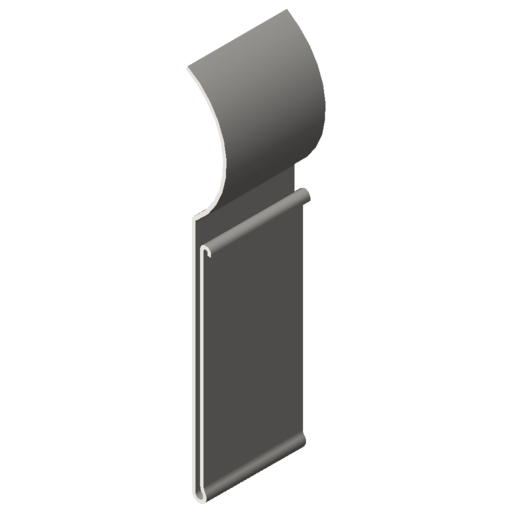 Profilato porta-targhetta D30-100 flex, trasparente