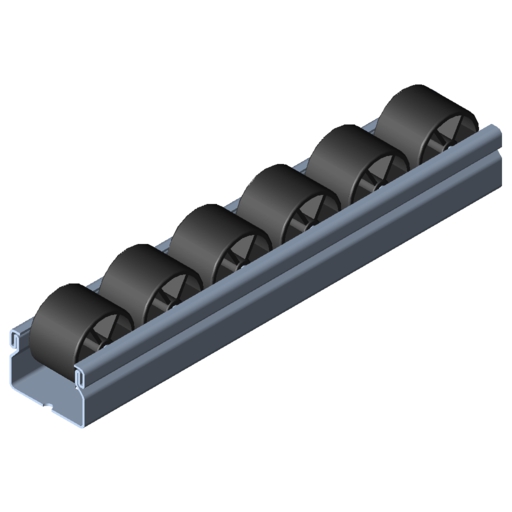 Roller Conveyor St D30 ESD, black similar to RAL 9005