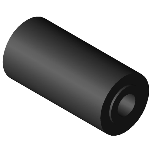 Roller D11-23 ESD, black similar to RAL 9005