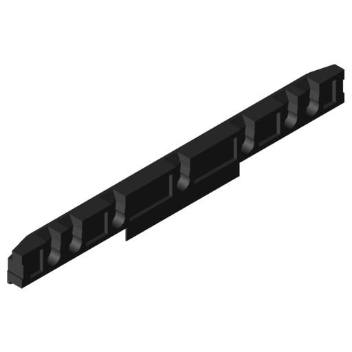 Roller Track 100 D4-20/33 ESD, black similar to RAL 9005